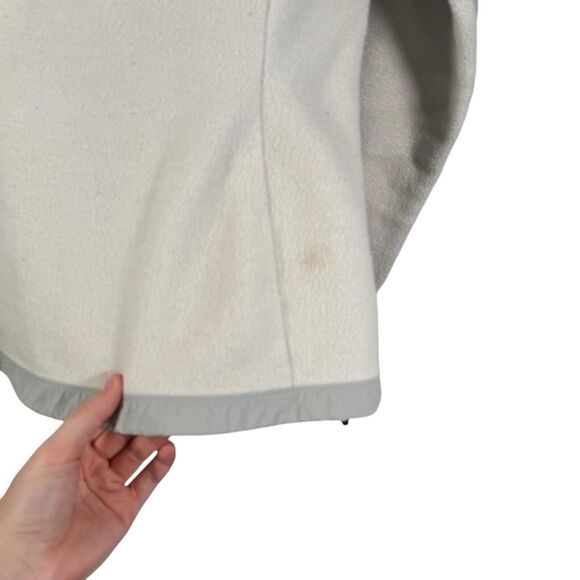 North Face ANLP White Denali Fleece Jacket Full Zip FLAW Womens Size Medium - Picture 11 of 11
